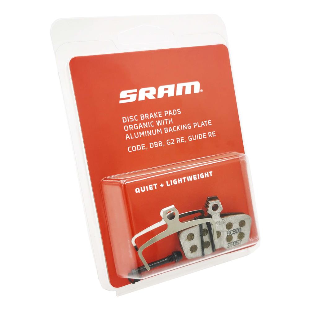 SRAM CODE / GUIDE 2011+, G2, DB8 Pads - Organic/Aluminum Disc Brake Pads