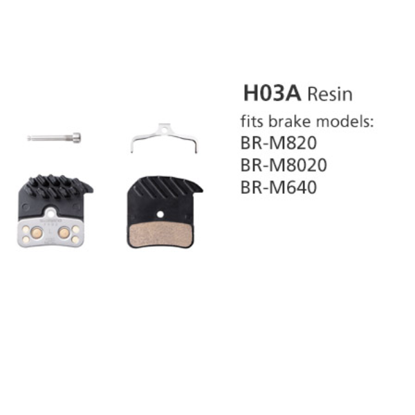 Shimano BP-H03A-RF brake Pads with Fin